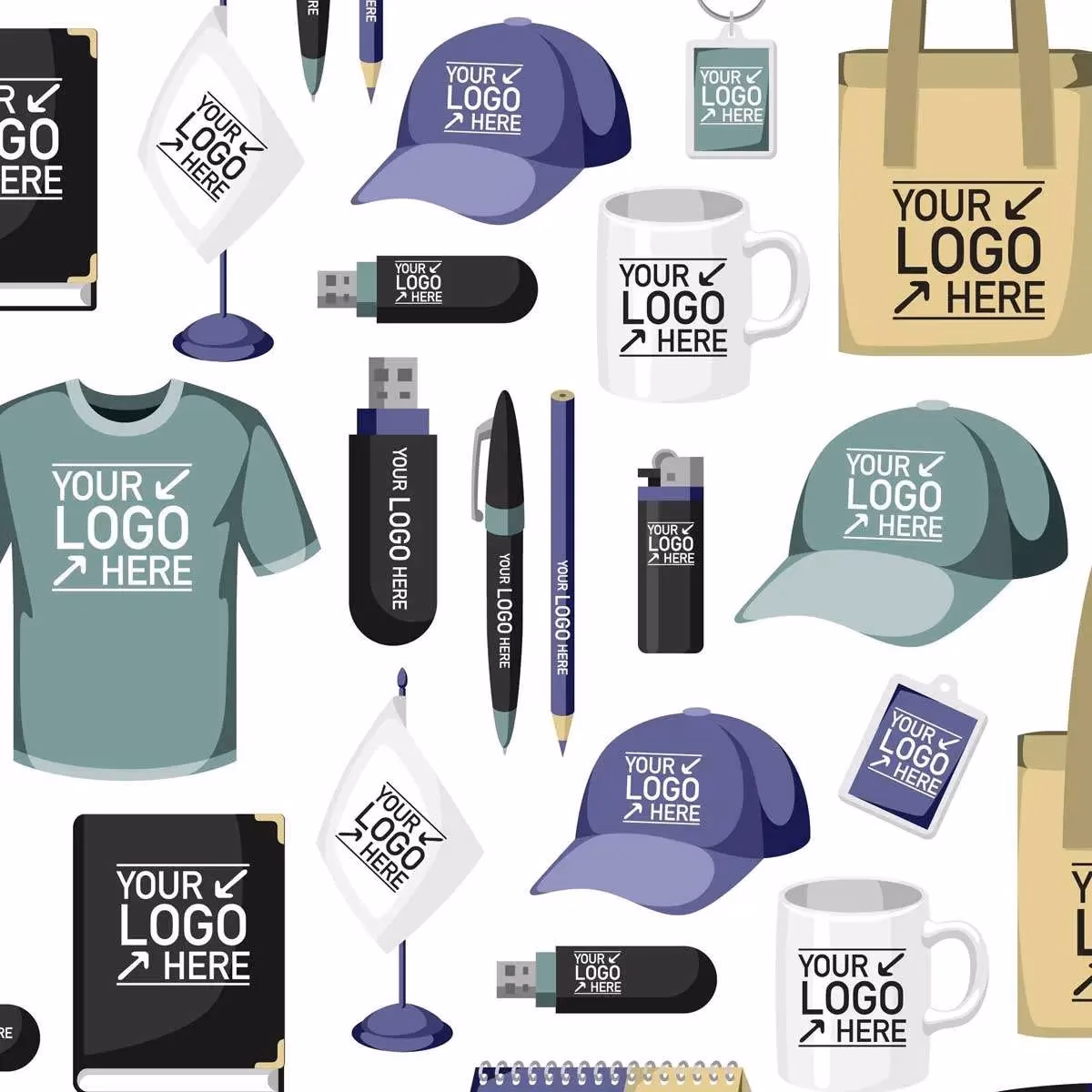 Corporate identity design system showcasing brand guidelines, typography, and color palette for professional branding